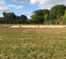 Notre terrain vu depuis le fond du jardin