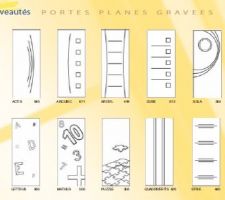 Portes planes gravées AVM
