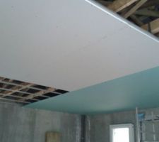 Plafond salle de bain etage