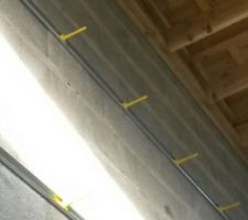 Détail des rails à l'étage