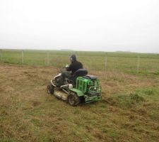 TERRAIN EN COURS DE NETTOYAGE ABATTAGES ET DESOUCHAGES D'ARBRES