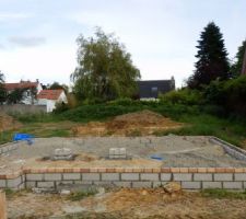 Elevation de la dalle fondations