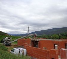 Coulage du plancher au tapi