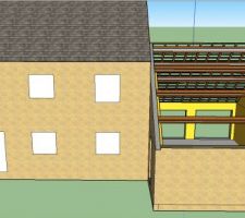 Vue arriere garage