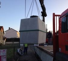 Cuve de récupération des eaux de pluies béton 5000L