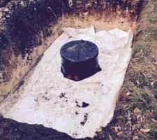 Cuve de récupération des eaux de pluies béton 5000L