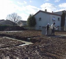 Fondations sous le soleil d hiver