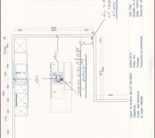Plan d'implantation de notre future cuisine
