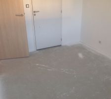 Réalisation du parquet de la chambre du Rdc