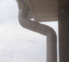 Détail des gouttières posées