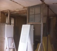 étage de 75m2 remise en état des volets