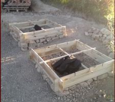 Les carrés pour futurs potagers