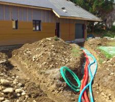 Gaines Ptt, Eaux et EDF.
Futur garage et raccordement.