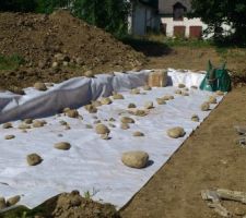 La future terrasse, puisqu'il y a la pelleteuse...