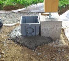 Pr&eacute;paration au branchement des EDP sur les cuves.