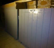 Les volets en peinture, au pistolet basse pression par 8&deg; avant chauffage et 15 avec chauffage nuit et jour...