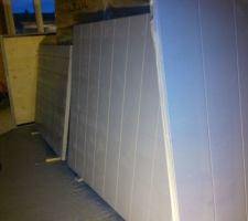 Les volets en peinture, au pistolet basse pression par 8&deg; avant chauffage et 15 avec chauffage nuit et jour...