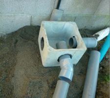 Branchement de l'eau et prévision pour le garage/robinet exterieur