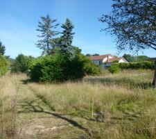Vue depuis la borne ouest du terrain