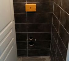 Carrelage du toilette