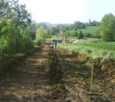 Piquetage de la demi chaussée