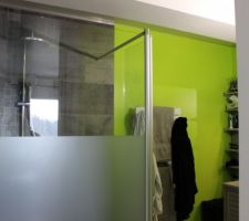 Paroi de douche walk in posé