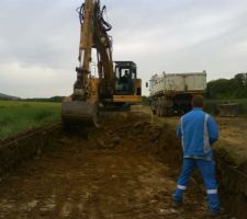 Les ouvriers à l'oeuvre (équipe très sympa)