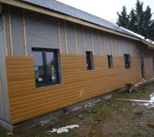 Etat de la maison à l'abandon du chantier.