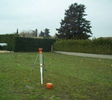 Implantation de la maison sur le terrain