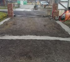 Fondations pour muret et poteaux pour futur portail