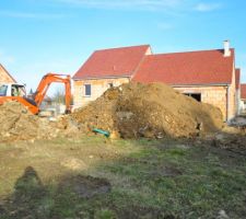 Travaux de terrassement pour rebouchage des réseaux
