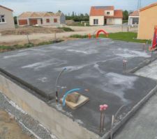 Béton finition surfacée du garage
