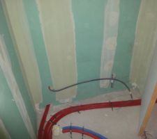 Gaines rouges pour le raccordement