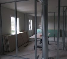 Rails etage plus conduit cheminee