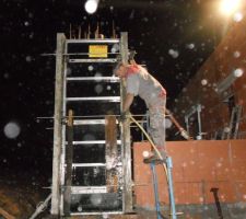 Encore un fin de coulage à la frontale!