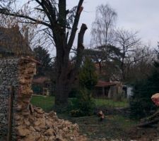 L'abattage mur Février 2015