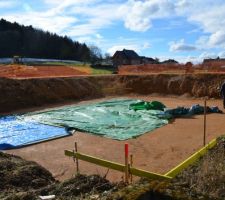 Terrassement partie garage / plateforme maison