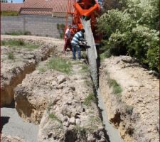 Déversement du gros béton