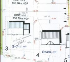 Plan parcellaire réservé
