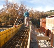 Coulage de la poutre