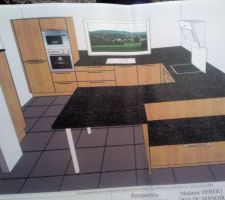 Perspective de la cuisine