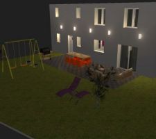 25/02/2015: Simulation avec home by me de la façade arrière