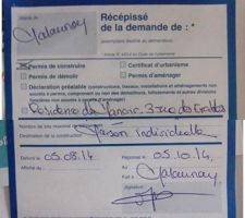 Depot du permis