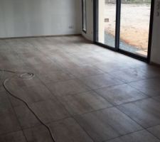 Carrelage pièce de vie
