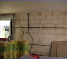 Le plafond au rez de chaussée déjà en bonne voie !