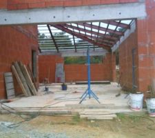 Coté garage en profilé métalliques IPE