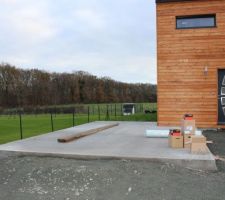 Début de la construction du garage