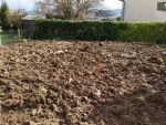 Implantation des piquets a la volées