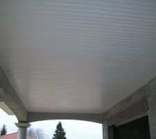Plafond Terrasse en PVC BLANC