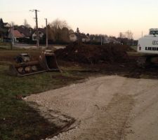 L'entr&eacute;e de notre garage...